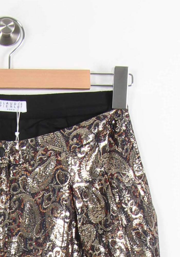 Pantalon Doré - Taille M/38 de la marque Claudie Pierlot | PARAD55094 - Vendu par Paradigme - Image 3