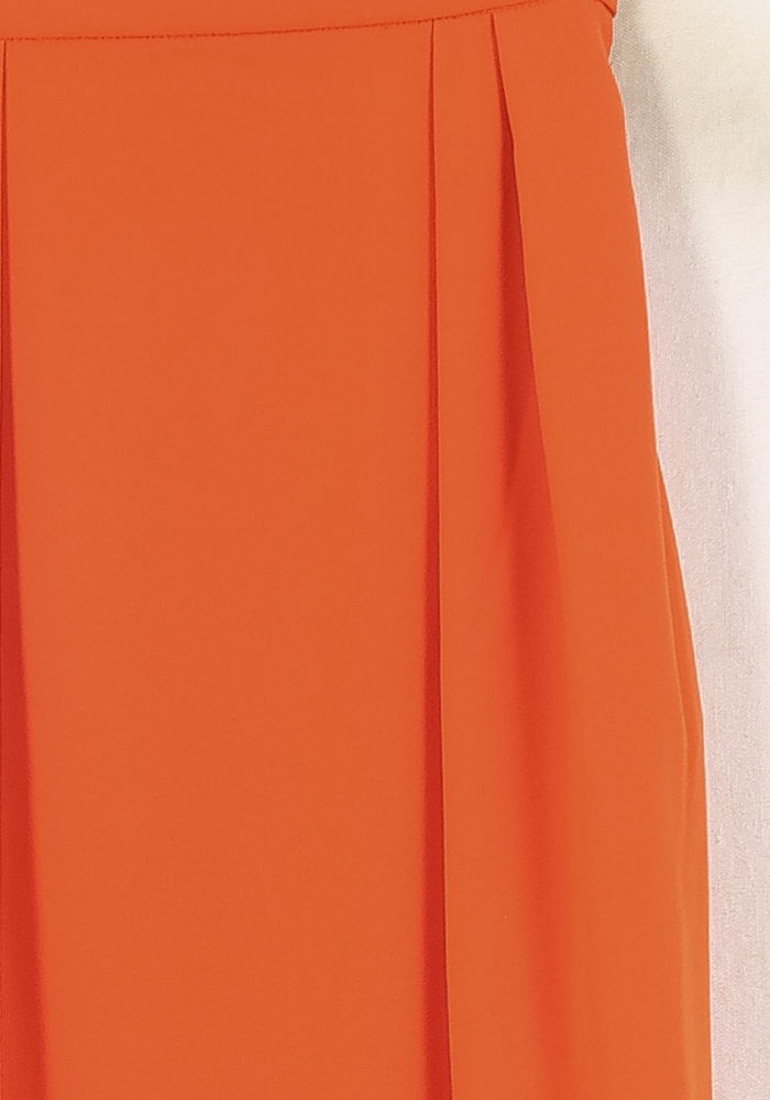 Jupe Mi-Longue Orange - Taille S/36 de la marque Ines de la Fressange Paris | PARAD69039 - Vendu par Paradigme - Image 3