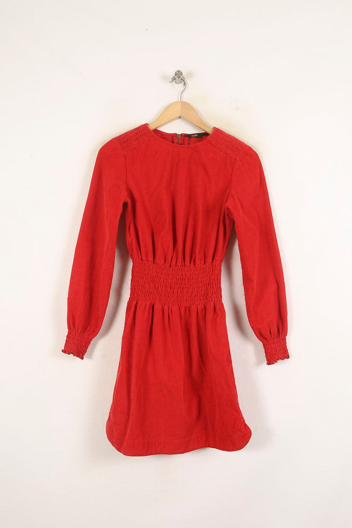 Robe Ajustée Rouge - Taille L/40 de la marque Maje | PARAD37371 - Vendu par Paradigme - Image 2