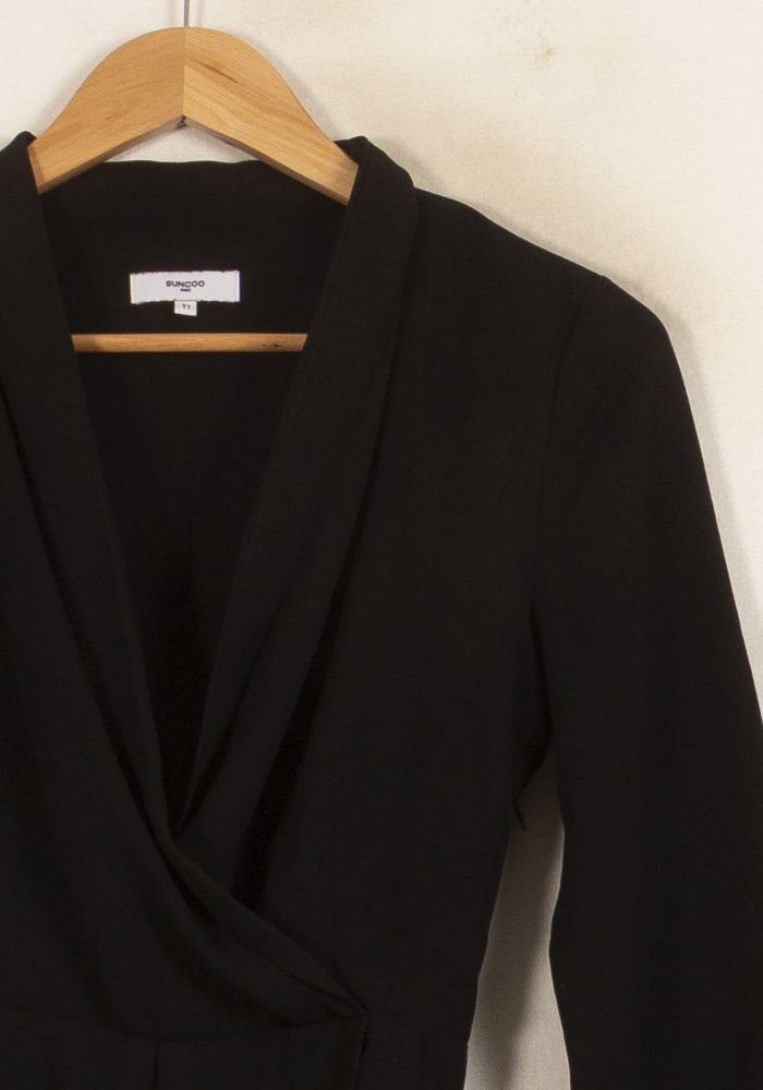 Robe Portefeuille Noire - Taille XS/34 de la marque La Fée Maraboutée | PARAD49991 - Vendu par Paradigme - Image 3