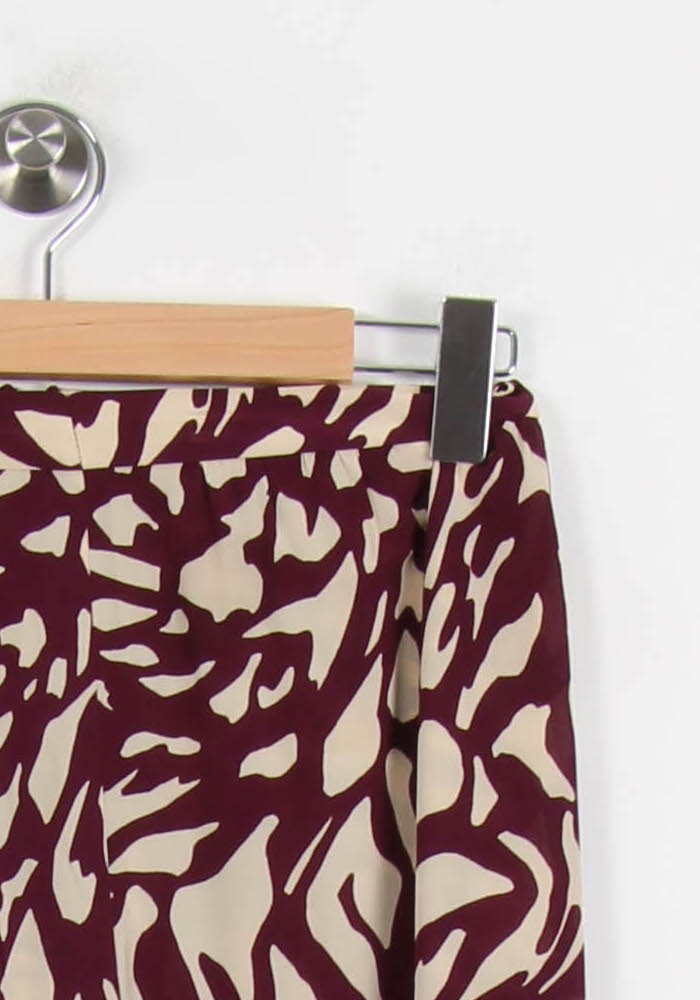 Jupe Midi Bordeaux et Écru - Taille S/36 de la marque ba&sh | PARAD67290 - Vendu par Paradigme - Image 3