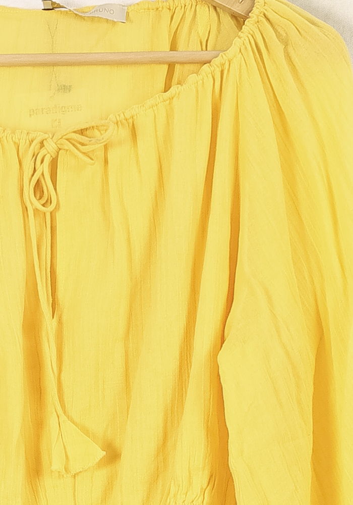 Blouse Jaune - Taille S/36 de la marque Vanessa Bruno | PARAD46399 - Vendu par Paradigme - Image 3