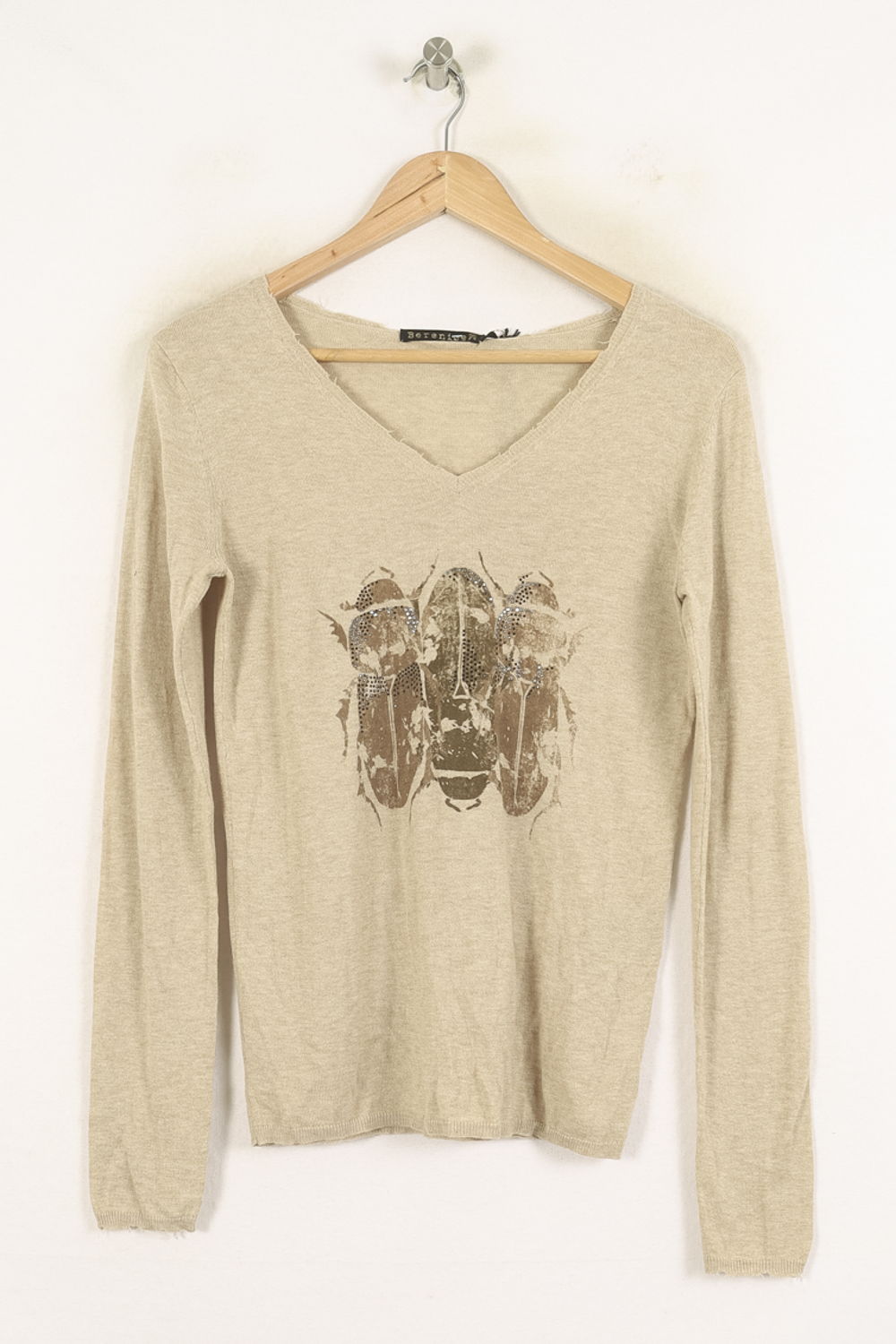 Pull Beige - Taille S/36 de la marque Bérénice | PARAD73301 - Vendu par Paradigme - Image 2