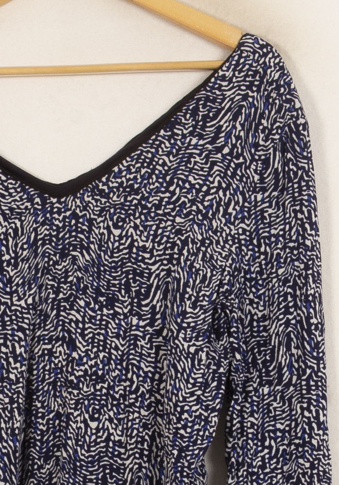 Robe Midi Bleue et Blanche - Taille M/38 de la marque Suncoo | PARAD55357 - Vendu par Paradigme - Image 3