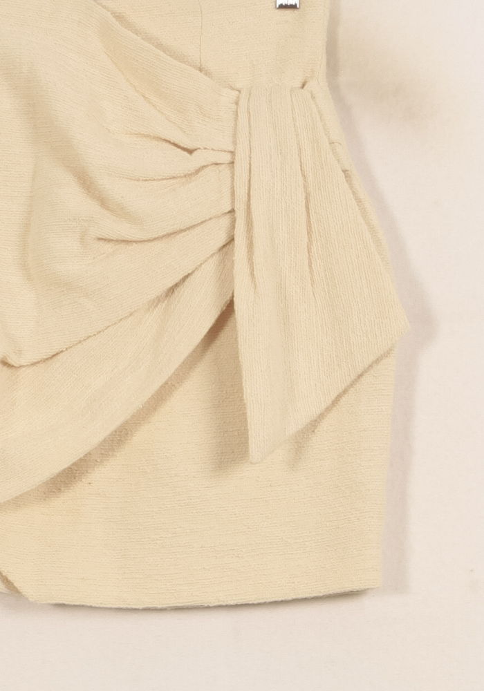 Jupe Drapée Beige - Taille S/36 de la marque IRO | PARAD63972 - Vendu par Paradigme - Image 3