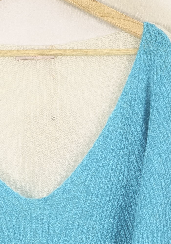 Pull Bleu et Blanc - Taille XXL/44 de la marque Imprevu | PARAD33415 - Vendu par Paradigme - Image 3