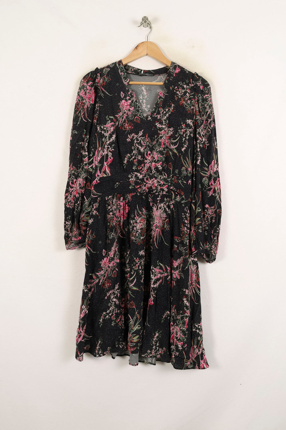 Robe Midi Noire et Rose - Taille M/38 de la marque One Step | PARAD73183 - Vendu par Paradigme - Image 2