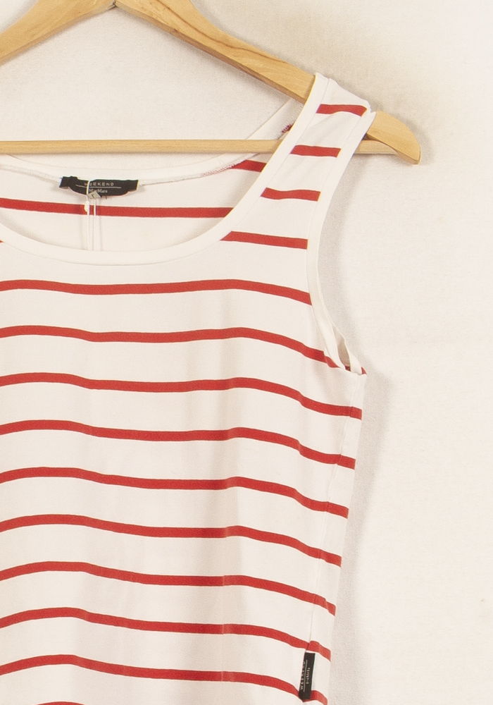 Débardeur Blanc et Rouge - Taille S/36 de la marque Weekend Max Mara | PARAD65102 - Vendu par Paradigme - Image 3