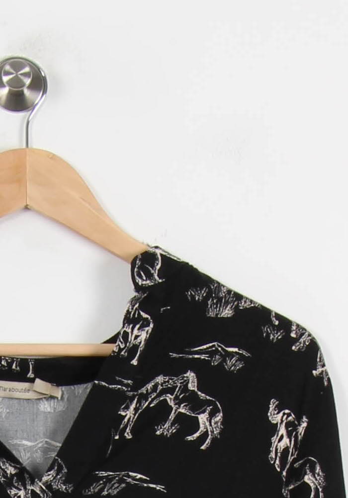 Blouse Noire - Taille XL/42 de la marque La Fée Maraboutée | PARAD53729 - Vendu par Paradigme - Image 3