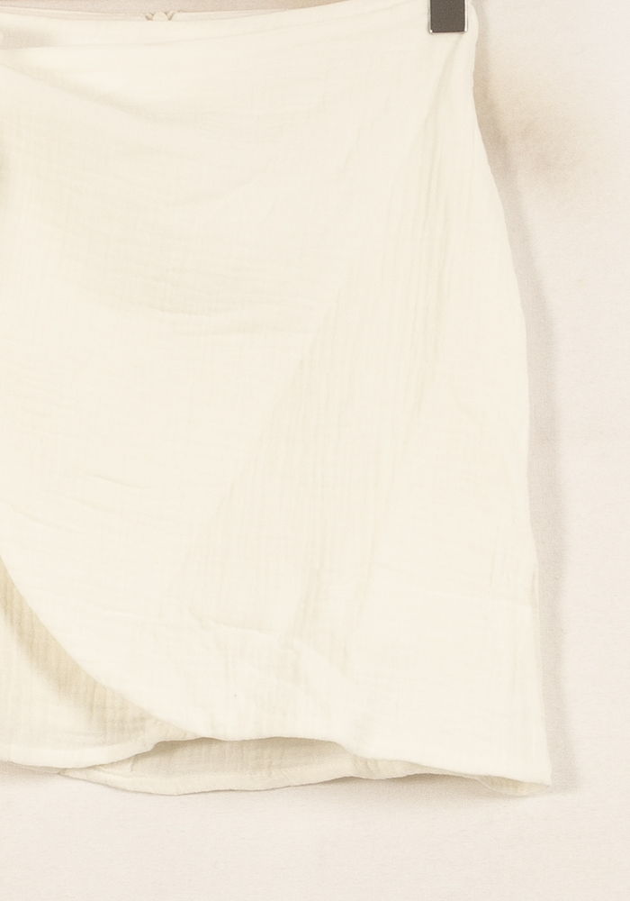 Jupe Portefeuille Blanche - Taille XS/34 de la marque SAAJ | PARAD45019 - Vendu par Paradigme - Image 3