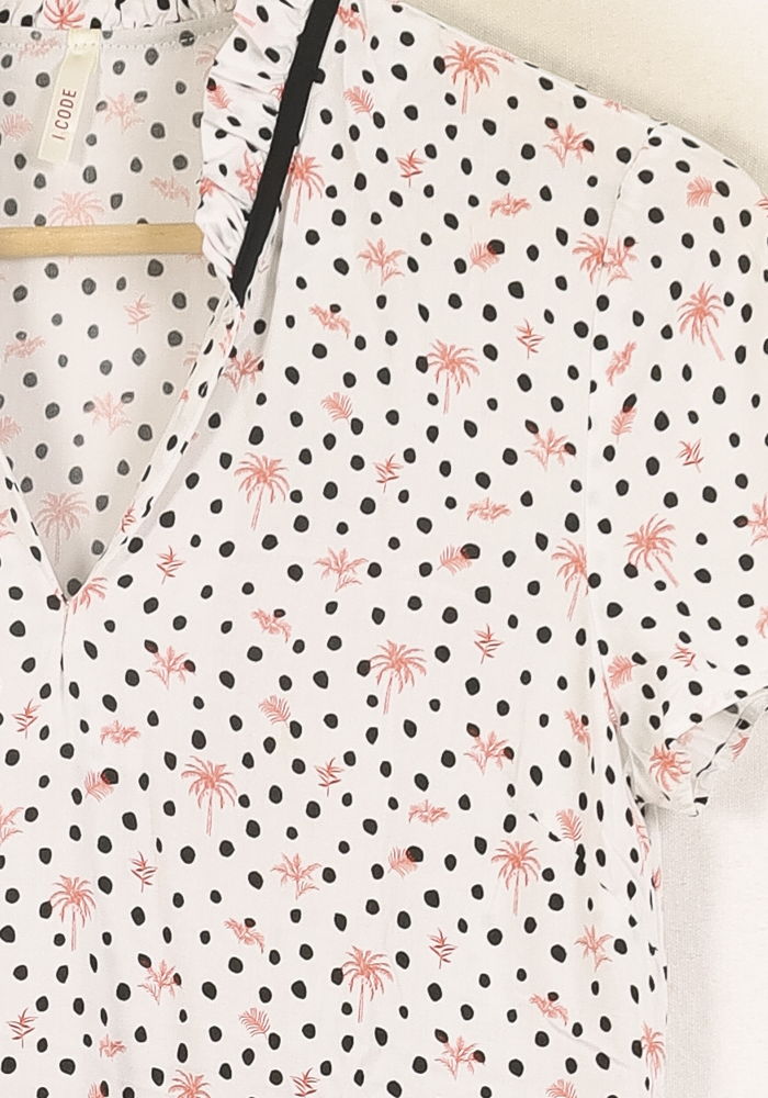 Blouse Blanche et Noire - Taille XS/34 de la marque I.Code | PARAD69281 - Vendu par Paradigme - Image 3