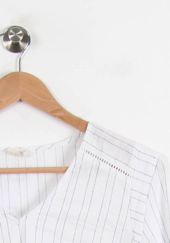 Blouse Blanche à Rayures - Taille L/40 de la marque Ekyog | PARAD67112 - Vendu par Paradigme - Image 3