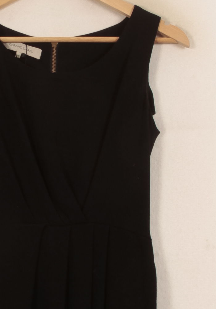 Robe Droite Noire - Taille S/36 de la marque Gerard Darel | PARAD44616 - Vendu par Paradigme - Image 3
