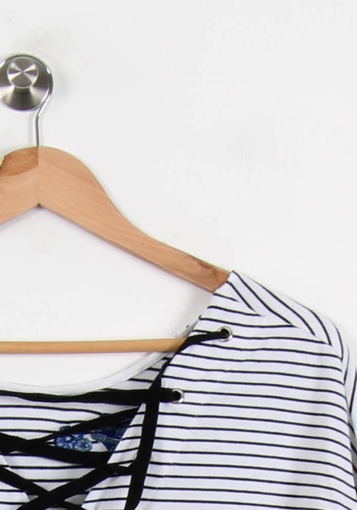 Blouse Blanche et Noire - Taille S/36 de la marque I.Code | PARAD53721 - Vendu par Paradigme - Image 3