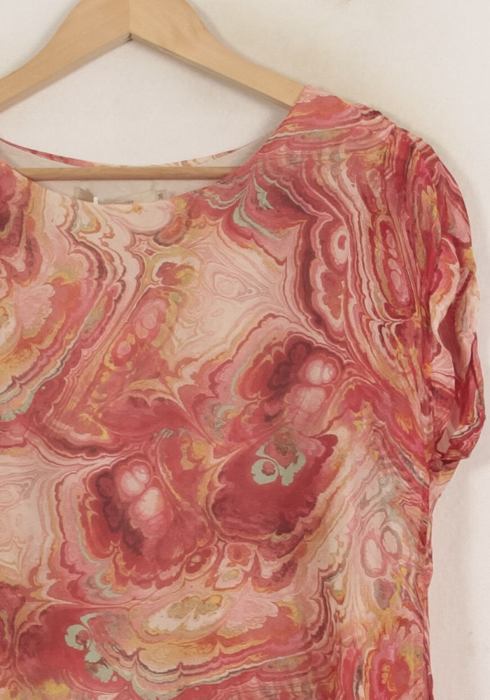 Blouse Rouge et Rose - Taille M/38 de la marque La Fée Maraboutée | PARAD63886 - Vendu par Paradigme - Image 3