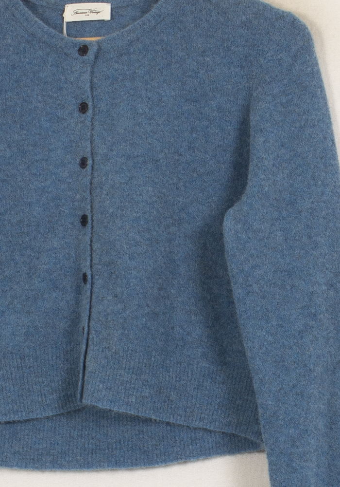 Cardigan Bleu - Taille S/36 de la marque American Vintage | PARAD63779 - Vendu par Paradigme - Image 3