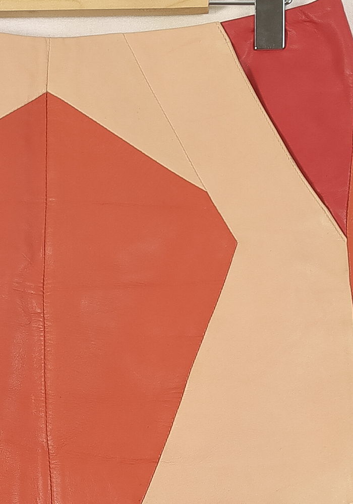 Jupe Courte Beige et Orange - Taille M/38 de la marque Maje | PARAD52205 - Vendu par Paradigme - Image 3