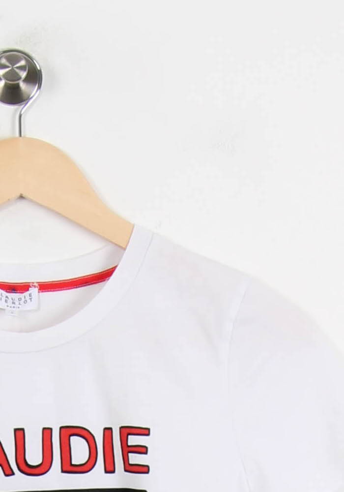 Tee-shirt Blanc - Taille S/36 de la marque Claudie Pierlot | PARAD55366 - Vendu par Paradigme - Image 3