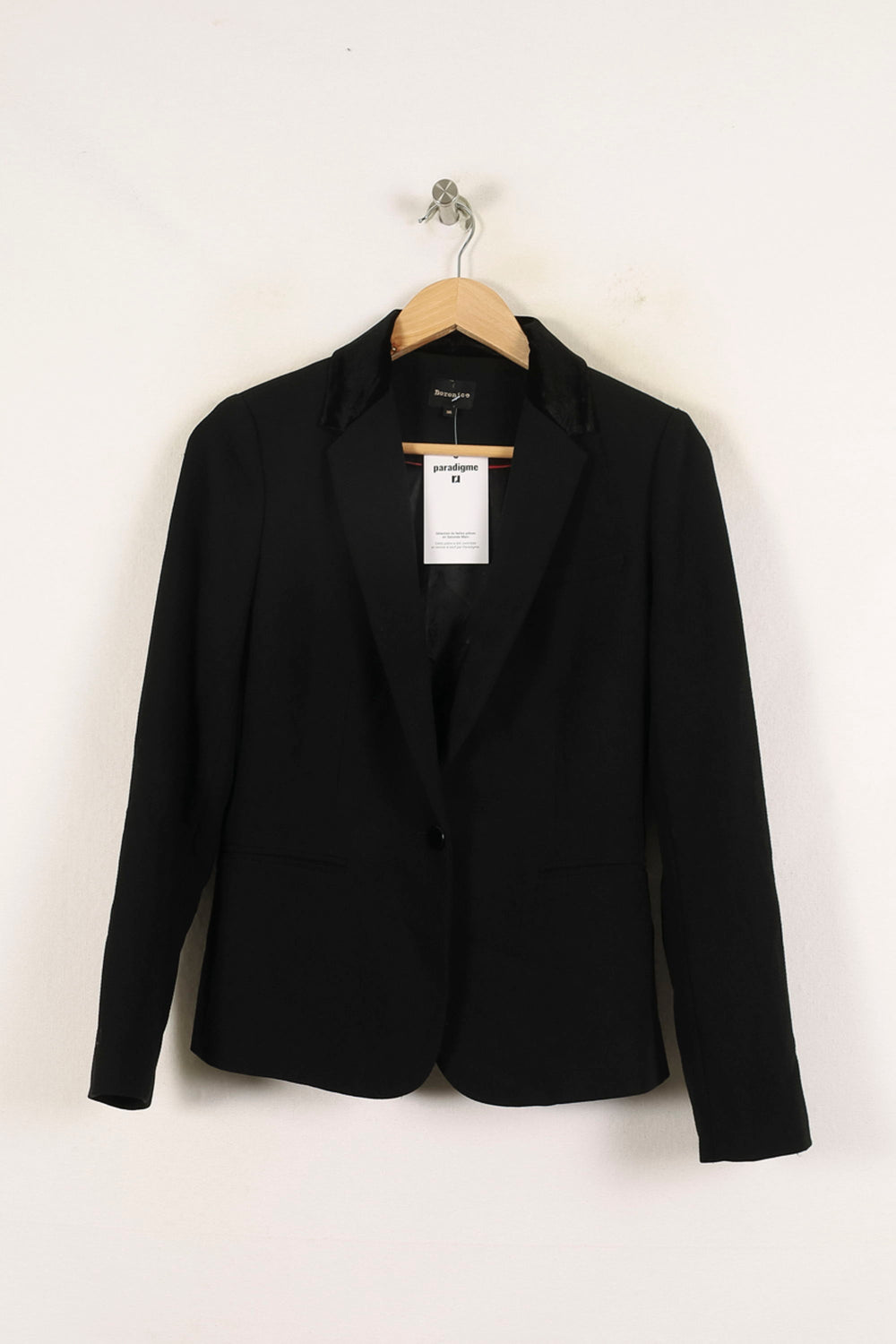 Blazer Noir - Taille S/36 de la marque Bérénice | PARAD72657 - Vendu par Paradigme - Image 2