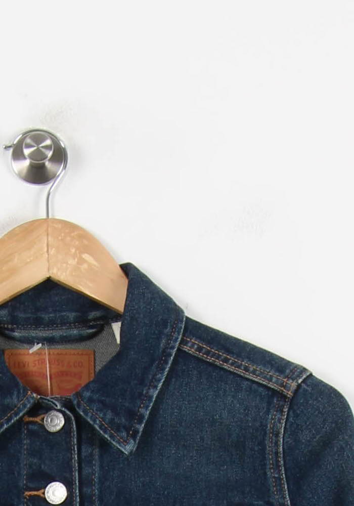 Veste en Jean Bleue - Taille S/36 de la marque Levi's | PARAD69369 - Vendu par Paradigme - Image 3