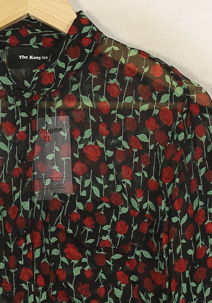 Chemise Noire et Rouge - Taille M/38 de la marque The Kooples | PARAD52074 - Vendu par Paradigme - Image 3