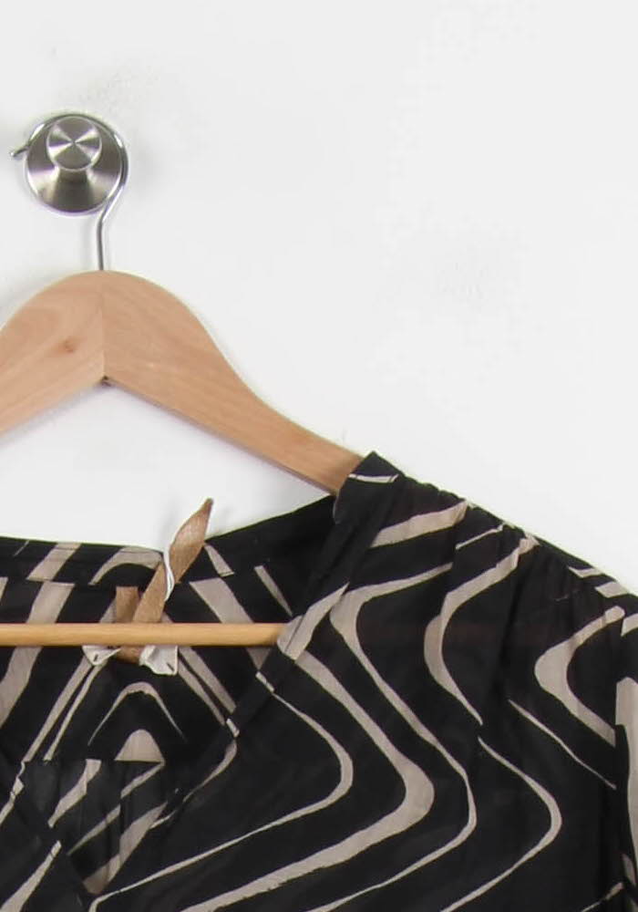 Blouse Noire et Beige - Taille S/36 de la marque Diega | PARAD67237 - Vendu par Paradigme - Image 3