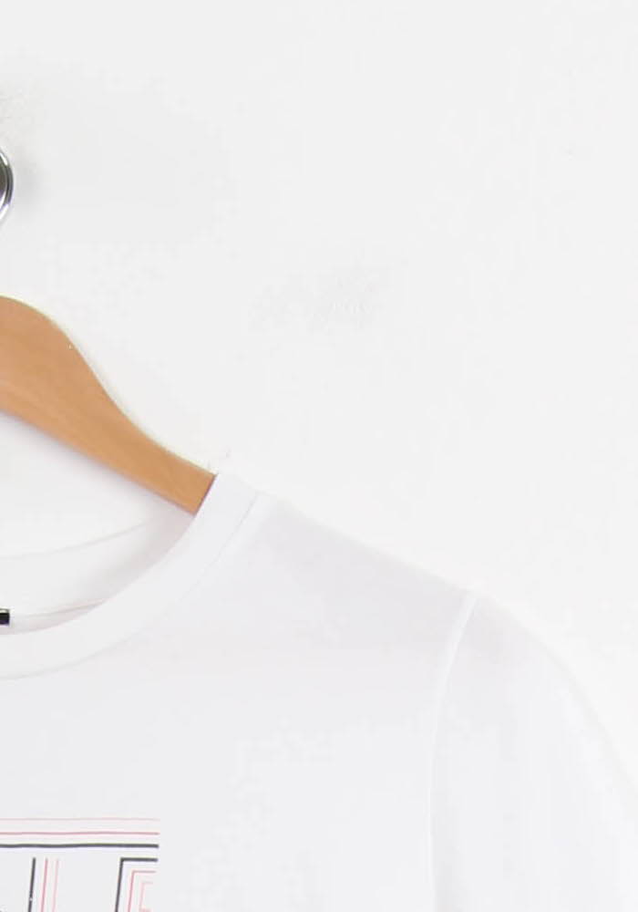 T-shirt blanc à motifs - Taille XL/42 de la marque One Step | PARAD40956 - Vendu par Paradigme - Image 3