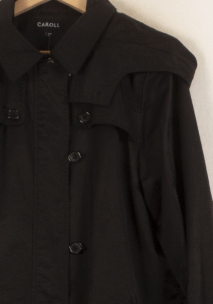 Trench Noir - Taille M/38 de la marque Caroll | PARAD53596 - Vendu par Paradigme - Image 3