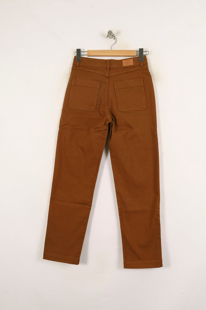 Jean Marron - Taille XS/34 de la marque Des petits hauts | PARAD73203 - Vendu par Paradigme - Image 4