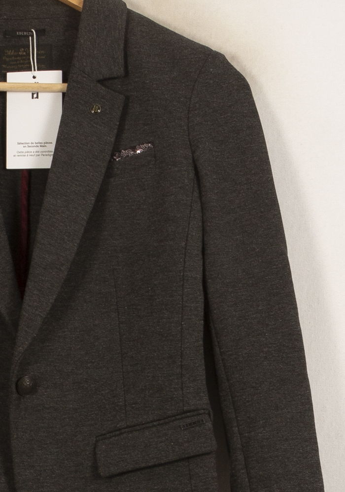 Blazer Gris - Taille S/36 de la marque IKKS | PARAD39808 - Vendu par Paradigme - Image 3