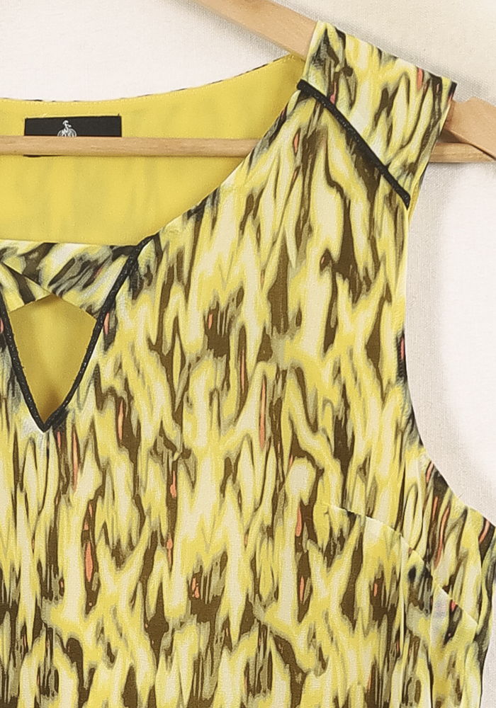 Débardeur Jaune et Marron - Taille L/40 de la marque One Step | PARAD52724 - Vendu par Paradigme - Image 3