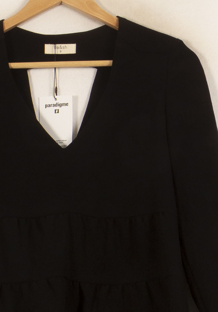 Blouse Noire - Taille XS/34 de la marque ba&sh | PARAD45013 - Vendu par Paradigme - Image 3