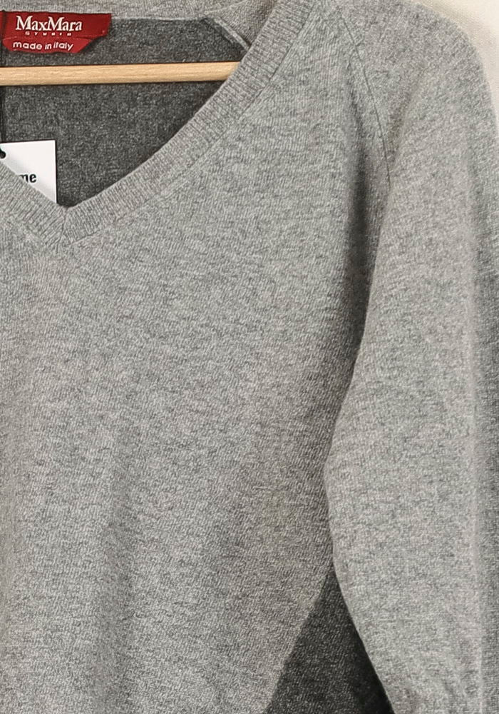Pull Gris clair et Gris foncé - Taille M/38 de la marque Max Mara | PARAD41854 - Vendu par Paradigme - Image 3