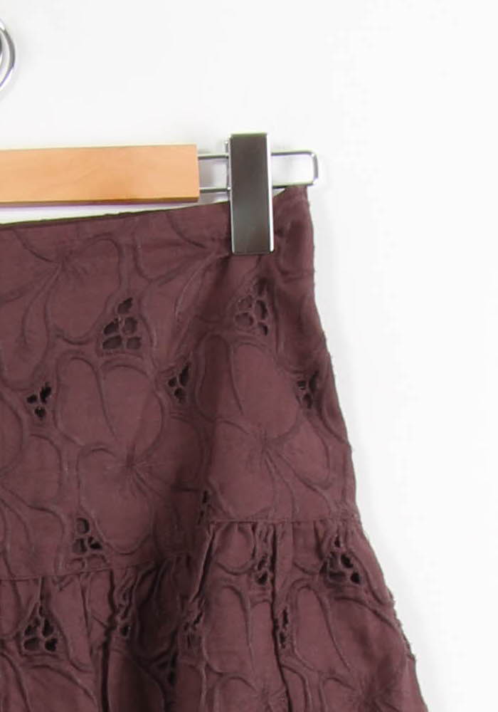 Jupe Courte Marron - Taille S/36 de la marque Caroll | PARAD39884 - Vendu par Paradigme - Image 3