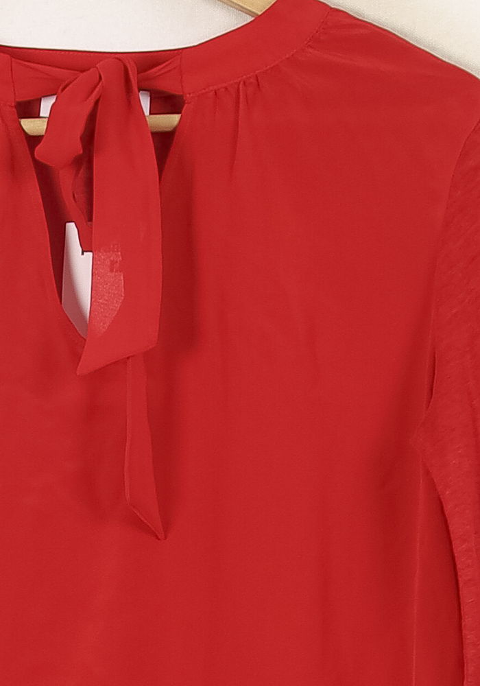Tunique Rouge - Taille S/36 de la marque Sandro | PARAD45098 - Vendu par Paradigme - Image 3