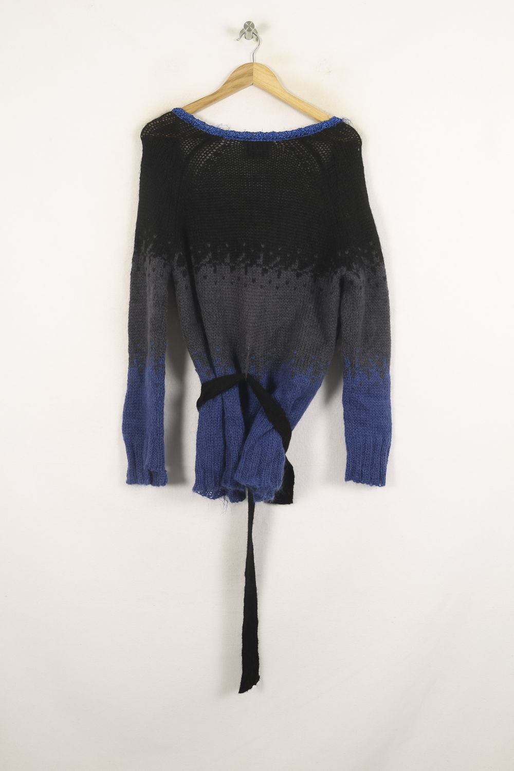 Cardigan Noir et Bleu - Taille S/36 de la marque Bérénice | PARAD73251 - Vendu par Paradigme - Image 4