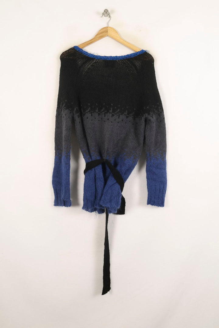 Cardigan Noir et Bleu - Taille S/36 de la marque Bérénice | PARAD73251 - Vendu par Paradigme - Image 4