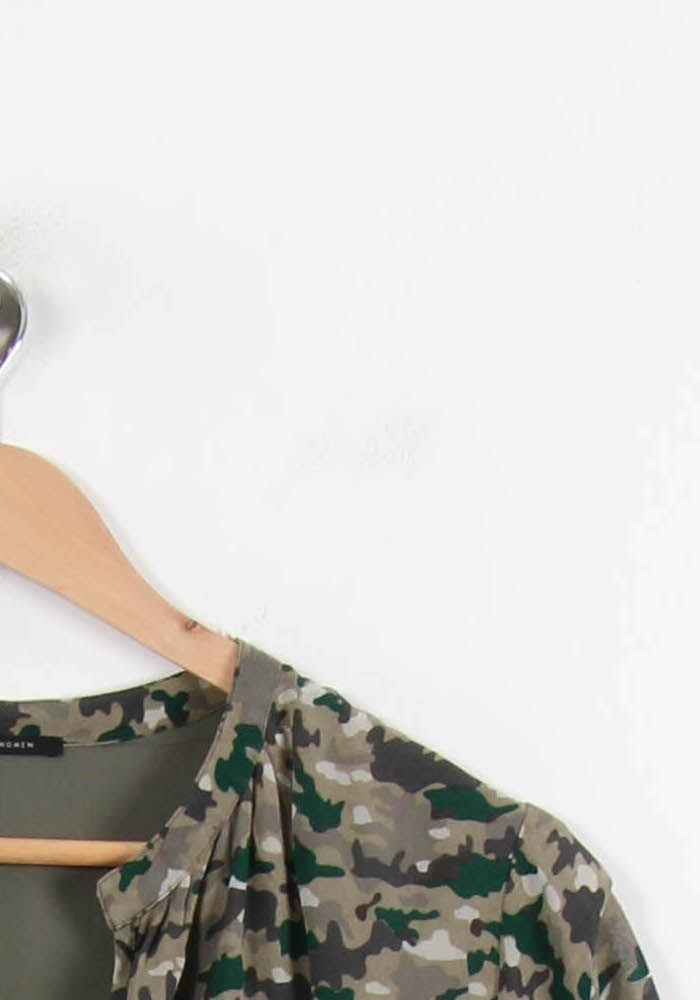 Robe Courte Verte et Beige - Taille L/40 de la marque IKKS | PARAD69081 - Vendu par Paradigme - Image 3