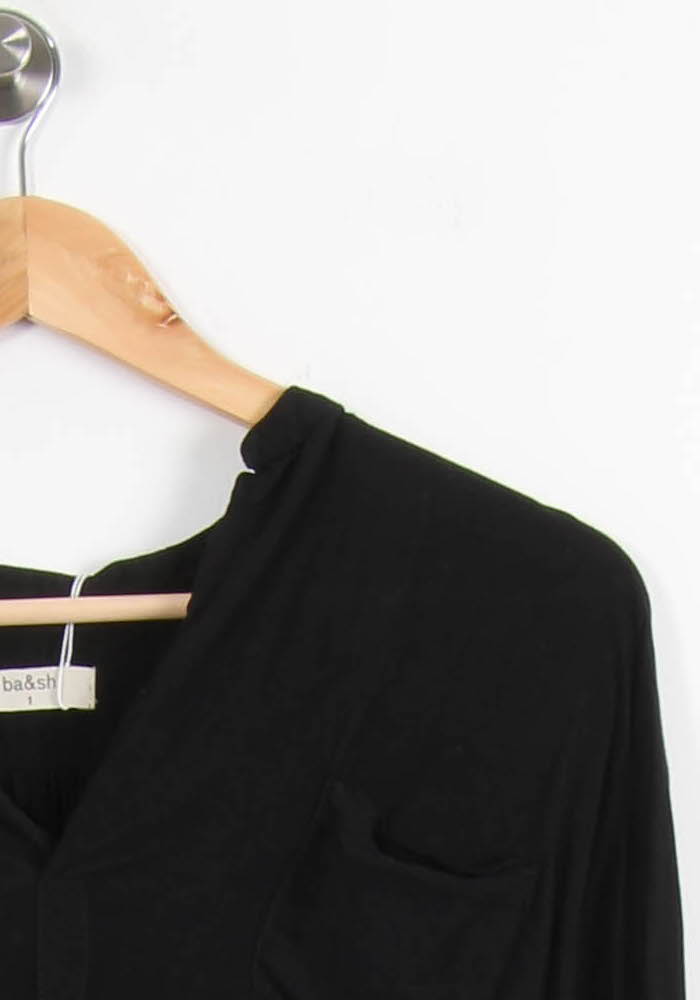 Blouse Noire - Taille S/36 de la marque ba&sh | PARAD65322 - Vendu par Paradigme - Image 3