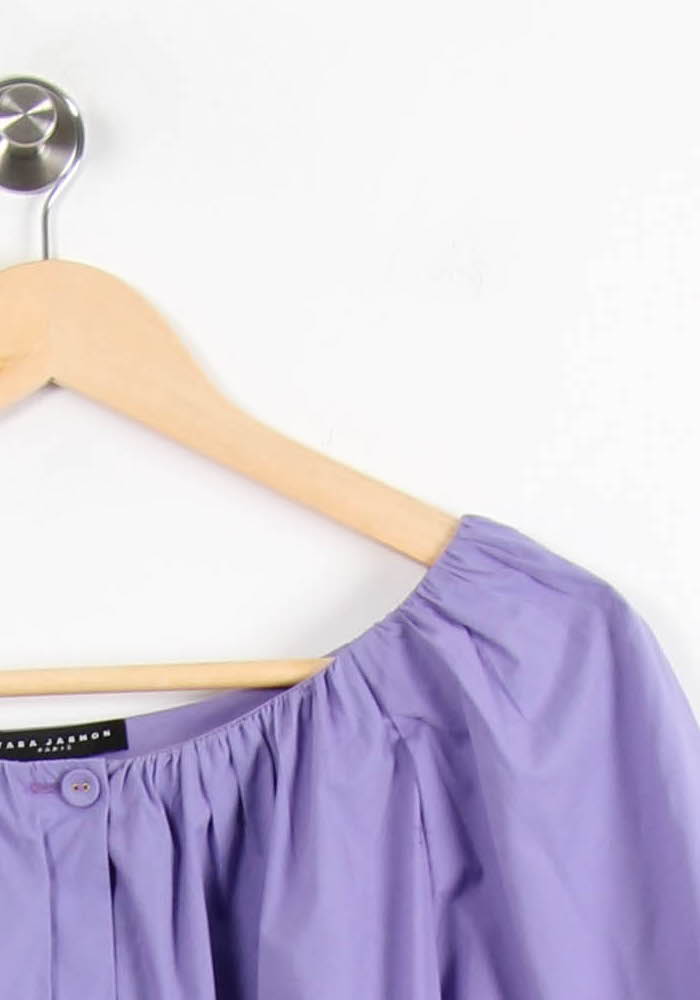 Robe Midi Violette - Taille S/36 de la marque Tara Jarmon | PARAD44672 - Vendu par Paradigme - Image 3