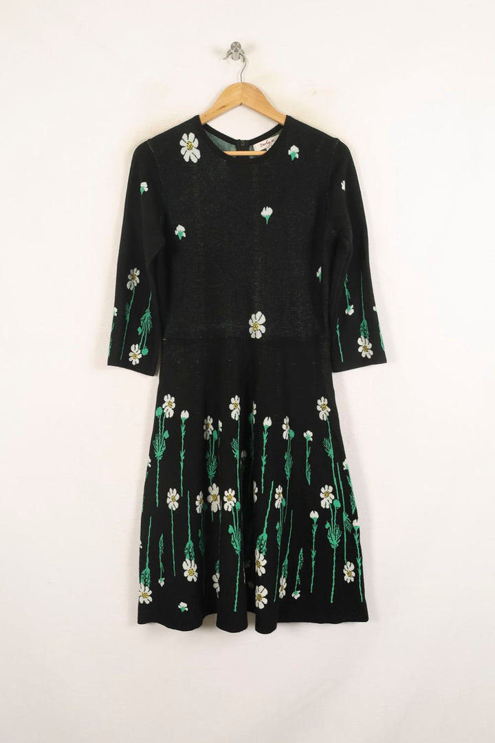 Robe Fleurie Noire - Taille L/40 de la marque Derhy | PARAD56359 - Vendu par Paradigme - Image 2