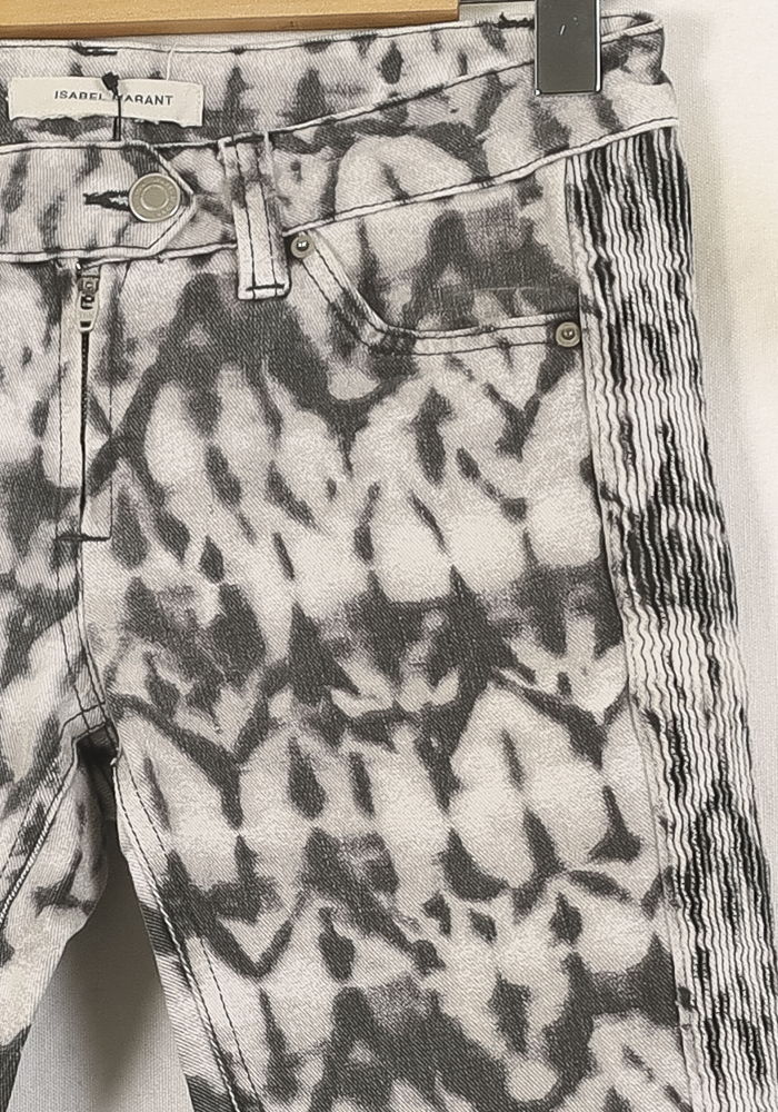 Jean Gris et Blanc - Taille XS/34 de la marque Isabel Marant | PARAD69216 - Vendu par Paradigme - Image 3
