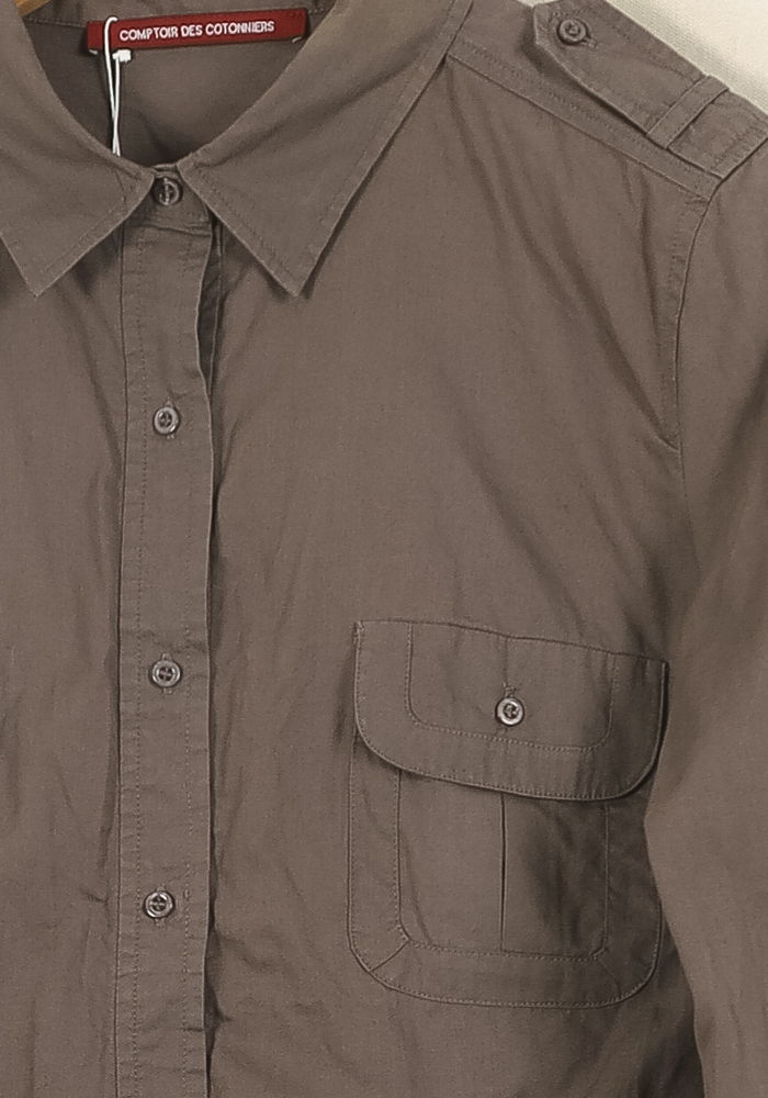 Chemise Marron - Taille XL/42 de la marque Comptoir des Cotonniers | PARAD62304 - Vendu par Paradigme - Image 3