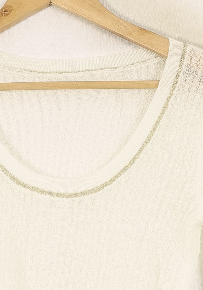 Pull Blanc - Taille S/36 de la marque Louise Misha | PARAD67545 - Vendu par Paradigme - Image 3