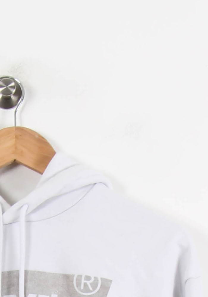 Sweat à Capuche Blanc - Taille S/36 de la marque Levi's | PARAD69004 - Vendu par Paradigme - Image 3