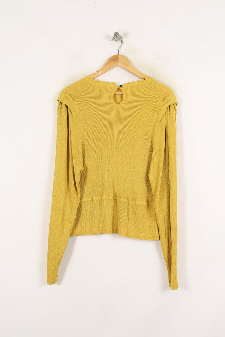 Pull Jaune - Taille S/36 de la marque Bérénice | PARAD72405 - Vendu par Paradigme - Image 4