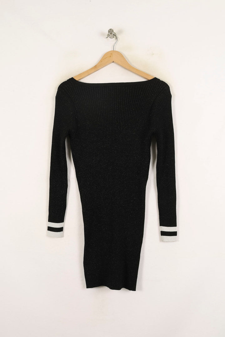 Robe Pull Noire et Blanche - Taille M/38 de la marque ZAPA | PARAD71701 - Vendu par Paradigme - Image 4