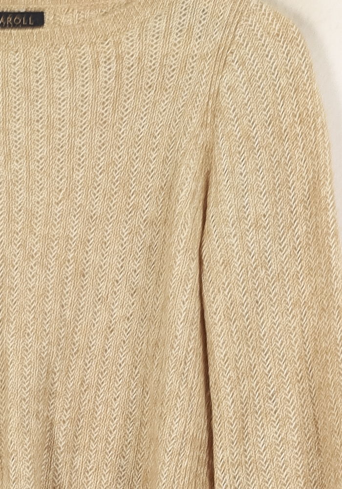 Pull Beige - Taille XS/34 de la marque Caroll | PARAD54715 - Vendu par Paradigme - Image 3