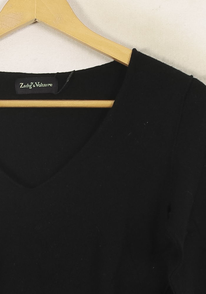 Pull Noir - Taille S/36 de la marque Zadig&Voltaire | PARAD52100 - Vendu par Paradigme - Image 3