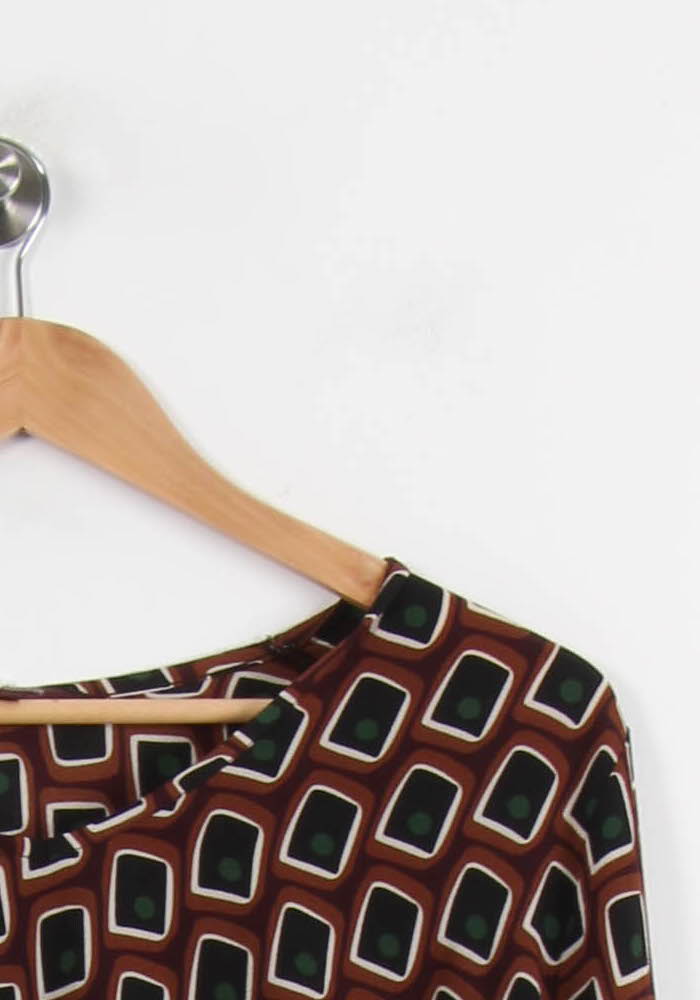 Gilet Marron et Noir - Taille M/38 de la marque La Fée Maraboutée | PARAD67603 - Vendu par Paradigme - Image 3